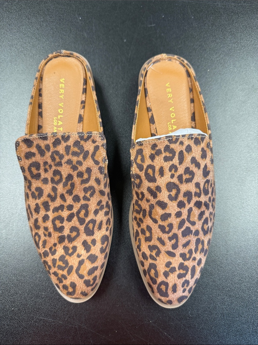 Very Volatile Leopard Print Slip-On Flats - Brown & Black